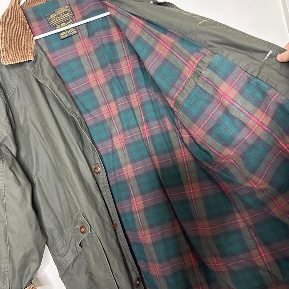 Vintage Eddie Bauer Flannel Lined Barn Jacket XL Tall - Picture 3 of 7